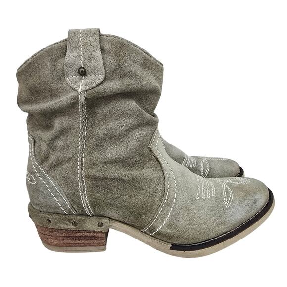 Sundance Etta Boots Ankle Booties Suede Taupe EU 37 - Picture 1 of 11
